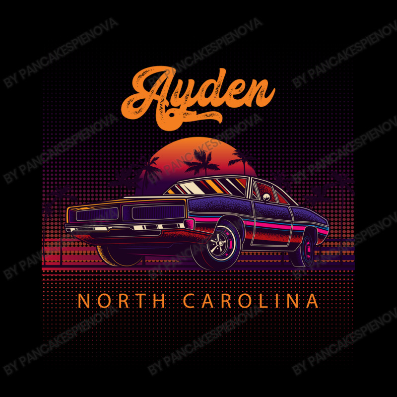 Ayden North Carolina Retro Vintage 80s 90s Muscle Cars Retrowave Aesth Women's V-Neck T-Shirt by pancakespienova | Artistshot