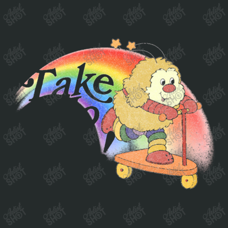 Take No Shit! Faded Style 80s Rainbow Meme Design   Nihilist Memes Women's Triblend Scoop T-shirt by Amparohudson | Artistshot