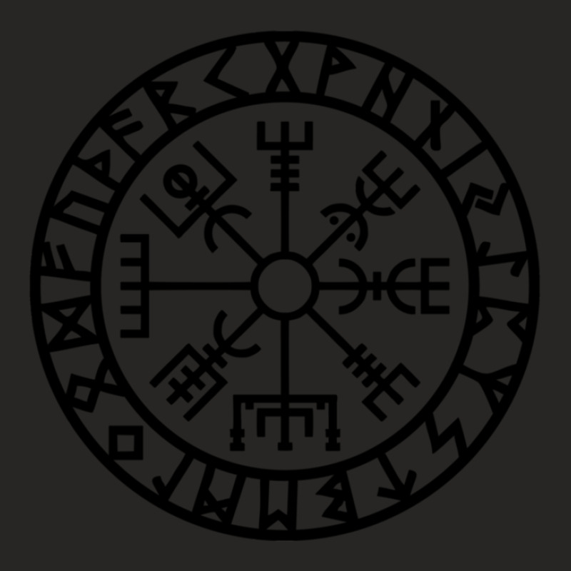 Vegvisir - Futhark - Runes - Navigator - Vikings Ladies Fitted T-Shirt by HectorMarroquin | Artistshot