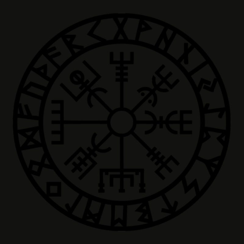 Vegvisir - Futhark - Runes - Navigator - Vikings Scorecard Crop Tee by HectorMarroquin | Artistshot