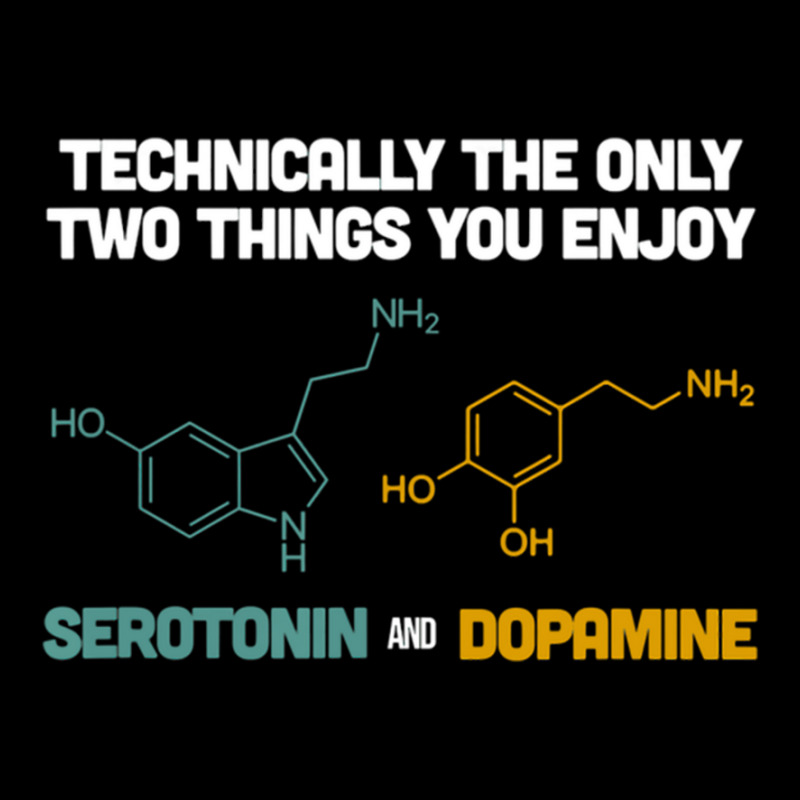 Funny Neuroscience Gifts Serotonin Dopamine Cropped Hoodie by makilsrovia | Artistshot