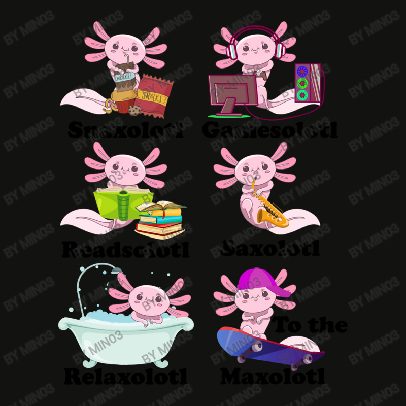 Snaxolotl Gamesolotl Readsolotl Funny Axolotl Girl Scorecard Crop Tee by Min03 | Artistshot