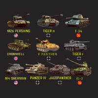 Top Ten Best Ww2 Tanks M4 Sherman Panzer Iv Tiger Ii T 34 T Shirt Vintage Cap | Artistshot