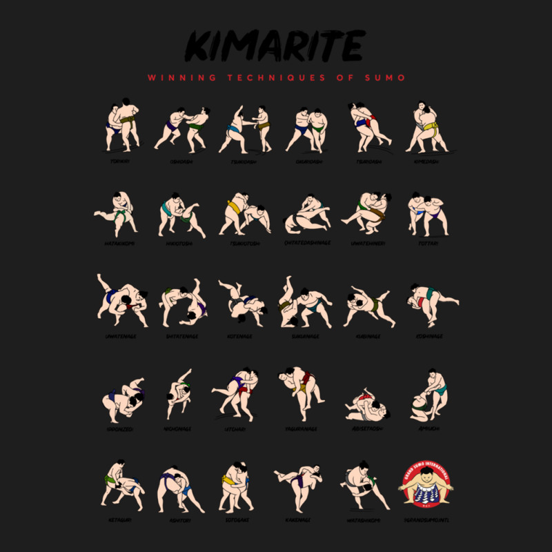 Kimarite — Winning Techniques Of Sumo Classic T-shirt by AudreyRussian | Artistshot