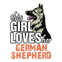 This Girl Loves Her German Shepherd Women's V-neck T-shirt | Artistshot