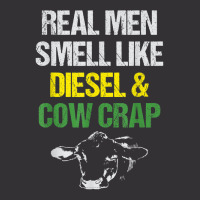 Mens Real Men Smell Like Diesel And Cow Crap Funny Dairy Farmer T Shir Vintage Hoodie And Short Set | Artistshot