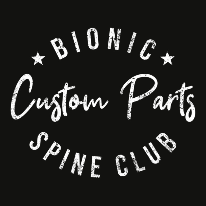 Bionic Spine Club Spinal Fusion Back Surgery Scorecard Crop Tee by cm-arts | Artistshot