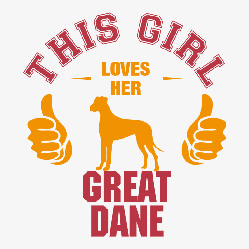 This Girl Loves Her Great Dane Ladies Fitted T-shirt | Artistshot