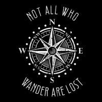 Not All Who Wander Are Los Compass Travel Gypsy Tees Adjustable Cap | Artistshot