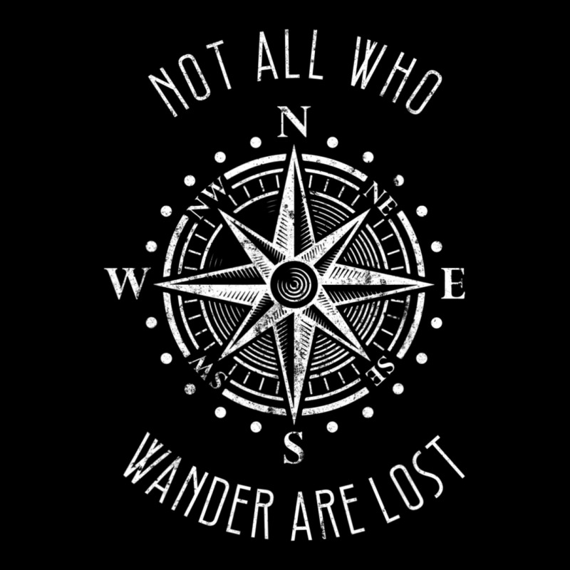 Not All Who Wander Are Los Compass Travel Gypsy Tees Adjustable Cap | Artistshot