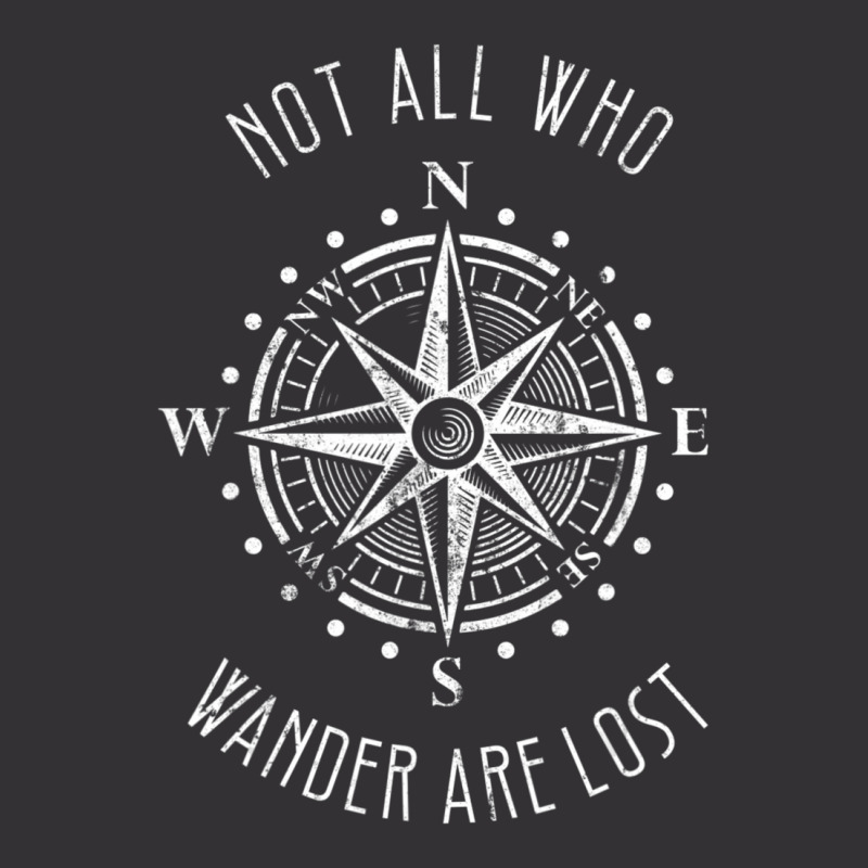 Not All Who Wander Are Los Compass Travel Gypsy Tees Vintage Short | Artistshot