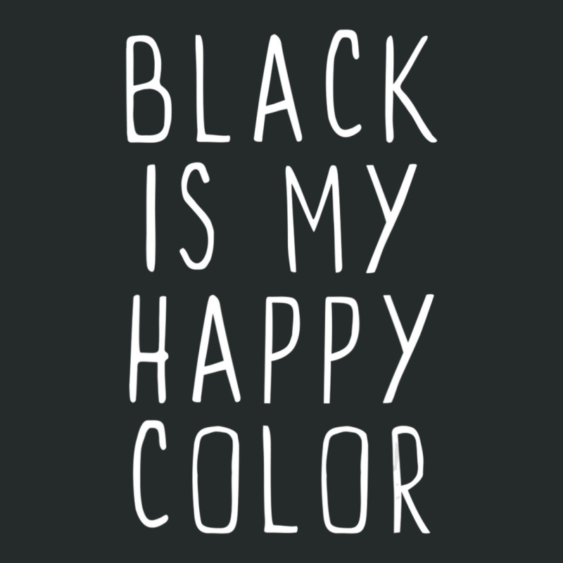 Black Is My Happy Color Emo Goth Dark Women's Triblend Scoop T-shirt by cm-arts | Artistshot