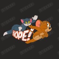 Tom And Jerry Nope Ladies Fitted T-shirt | Artistshot