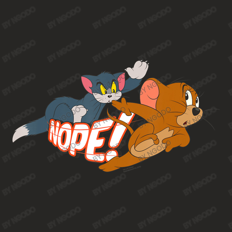 Tom And Jerry Nope Ladies Fitted T-Shirt by ngodo | Artistshot