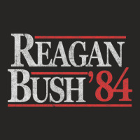 Vintage Reagan Bush 1984 T-shirt Ladies Fitted T-shirt | Artistshot