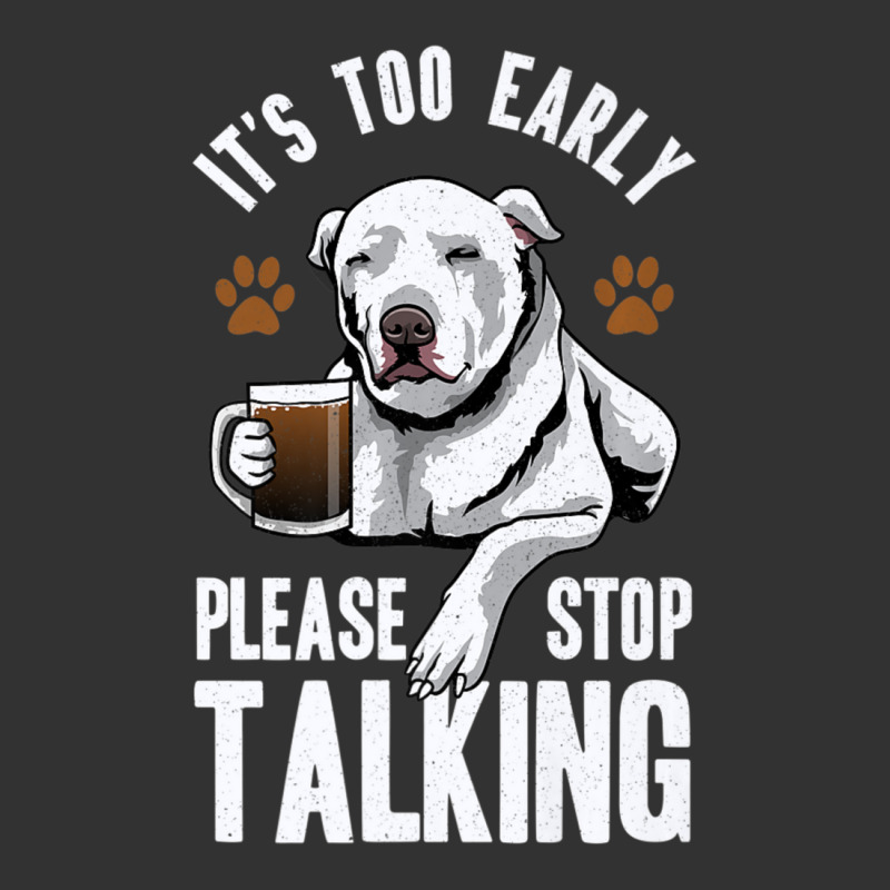 Pitbull It's Too Early Please Stop Talking Coffee Lovers Fun Baby Bodysuit by cm-arts | Artistshot