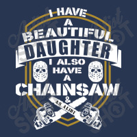 Dad Daughter Chainsaw Alibi Funny Saying Ladies Denim Jacket | Artistshot