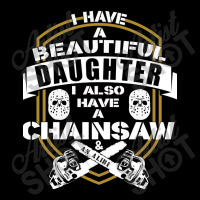 Dad Daughter Chainsaw Alibi Funny Saying Women's V-neck T-shirt | Artistshot