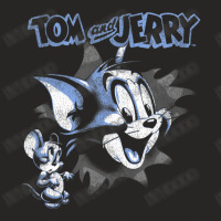 Tom And Jerry Pop Out Distressed Poster Ladies Fitted T-shirt | Artistshot