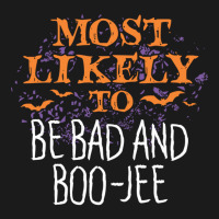 Most Likely To Halloween Be Bad And Boo Jee Matching Long Sleeve T Shi Full-length Apron | Artistshot