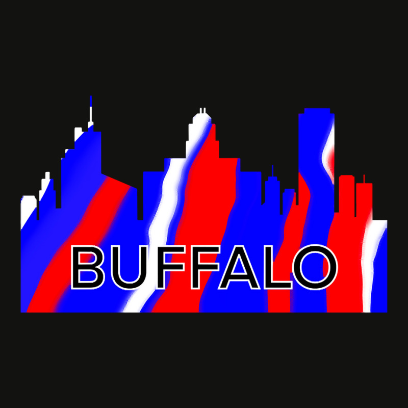 Buffalo Skyline Red White And Blue Scorecard Crop Tee by Alyssa Willett | Artistshot