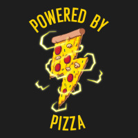 Powered By Pizza Kids Men Women Cool Pizza Lover Classic T-shirt | Artistshot