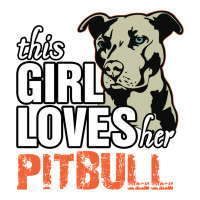 This Girl Loves Pitbull Women's V-neck T-shirt | Artistshot