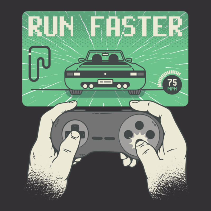 Run Faster Joystick Gaming Vintage Short by IrvetteDove | Artistshot