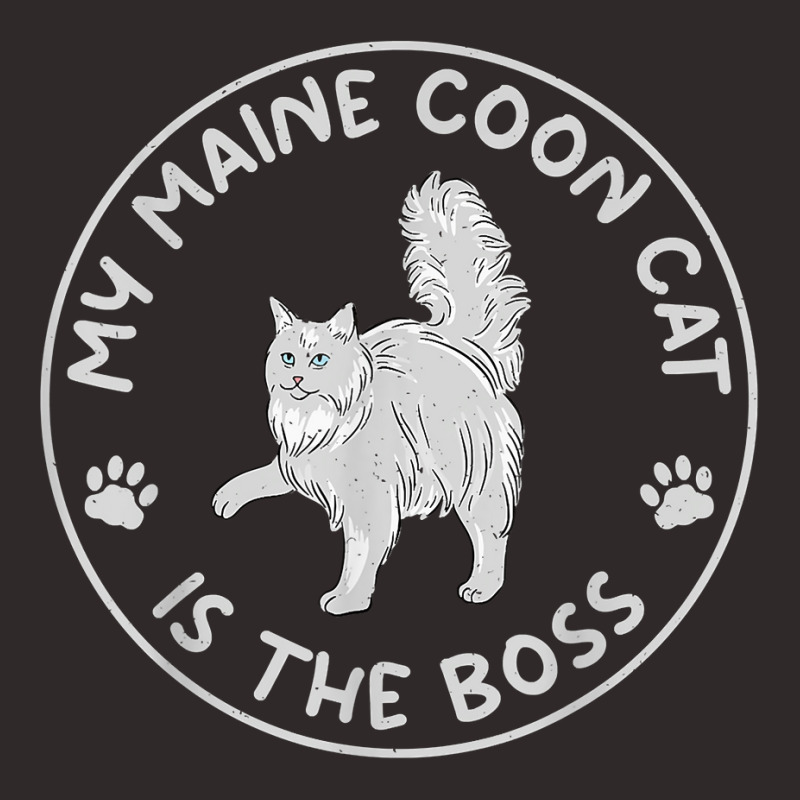 My Maine Coon Is The Boss Funny Maine Coon T Shirt Racerback Tank by cm-arts | Artistshot