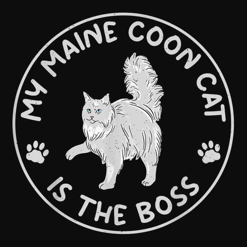 My Maine Coon Is The Boss Funny Maine Coon T Shirt Crop Top by cm-arts | Artistshot