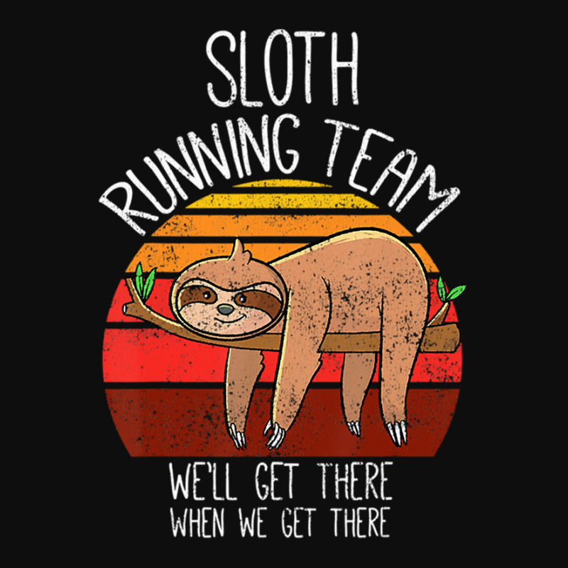 Funny Sloth T Shirt Vintage Sloth Running Team Crop Top by hondaribeca | Artistshot