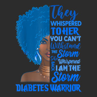 I'm The Storm Blue Type 1 Diabetes Warrior Black Woman Afro T Shirt Exclusive T-shirt | Artistshot