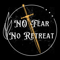 No Fear No Retreat, Sword Of The Spirit   Medieval Design Long Sleeve Zipper Hoodie | Artistshot