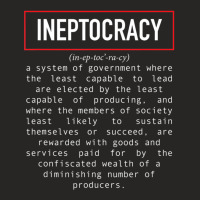 Political Saying Ineptocracy Definition White Ladies Fitted T-shirt | Artistshot