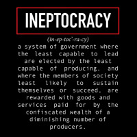 Political Saying Ineptocracy Definition White Maternity Scoop Neck T-shirt | Artistshot