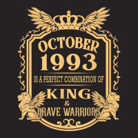 King Born In October 1993 Is A Combination King Birthday Gif T Shirt Vintage Cap | Artistshot