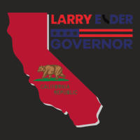 Larry Elder For California Governor Flag Newsom Funny Ladies Fitted T-shirt | Artistshot