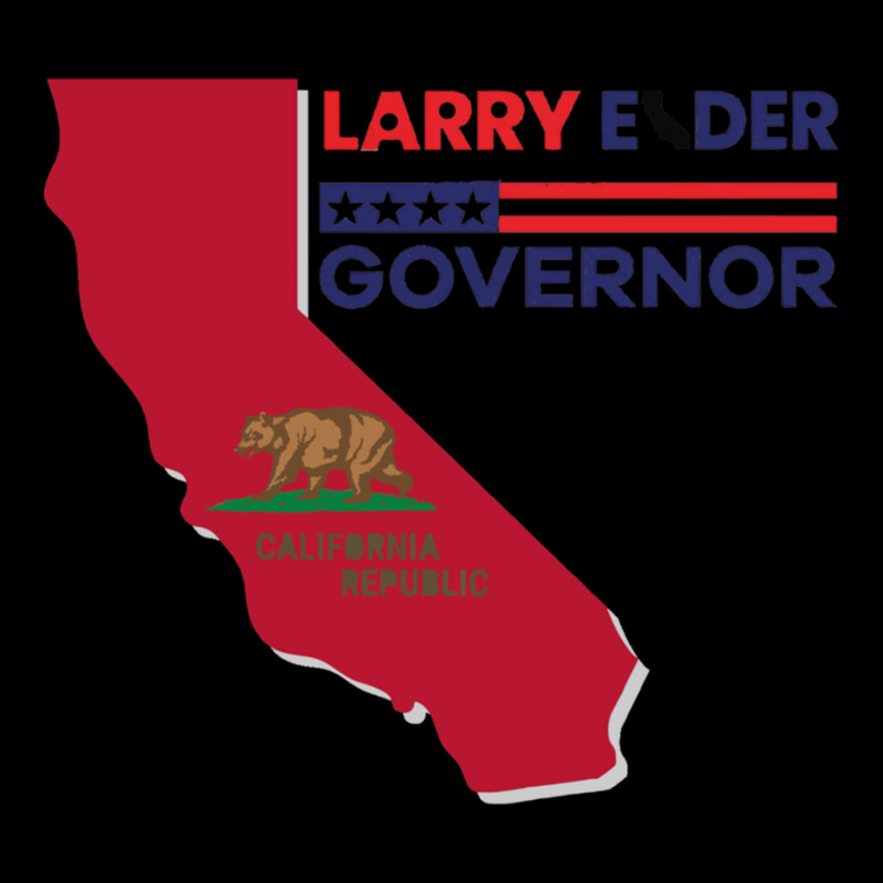 Larry Elder For California Governor Flag Newsom Funny Women's V-Neck T-Shirt by OSWALDOLIMART | Artistshot