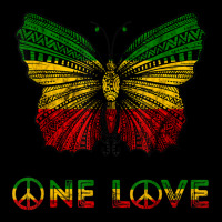 One Love Rasta Butterfly Reggae Hippie Rastafari Roots Women's V-neck T-shirt | Artistshot