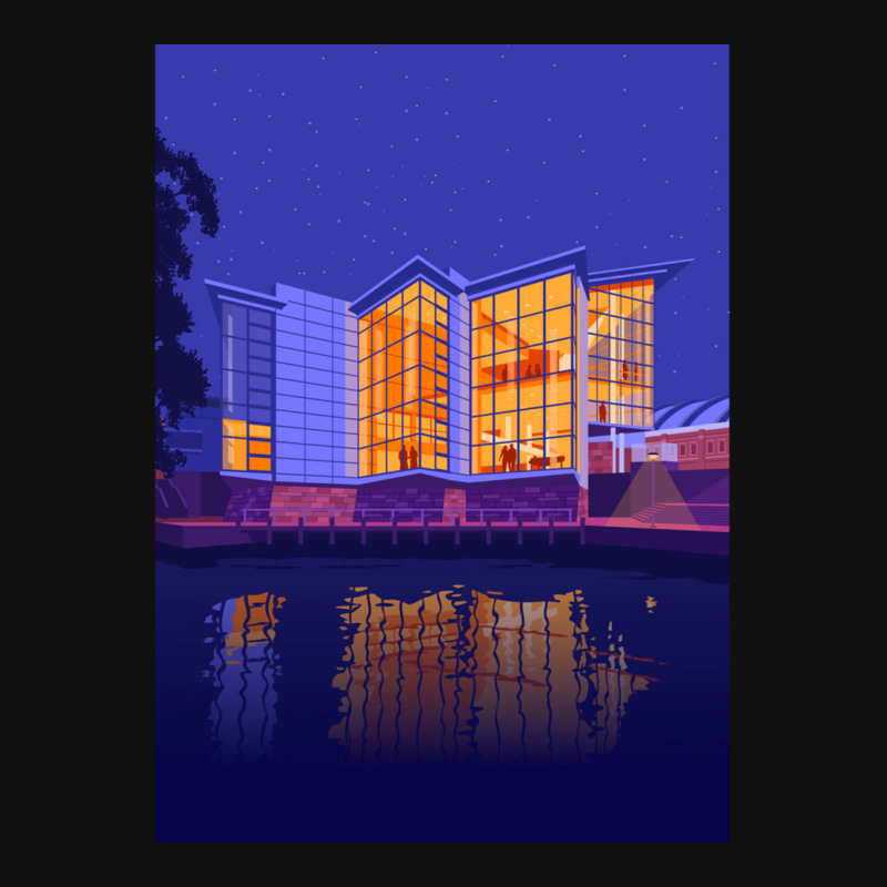 Bridgewater Hall, Manchester Portrait Canvas Print | Artistshot