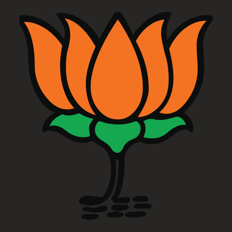 Bjp Lotus Design Narendra Modi India Bjp Supporter Ladies Fitted T-Shirt by cm-arts | Artistshot