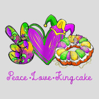 Peace Love King Cake Mardi Gras Carnival Costume Purple T Shirt Men's Polo Shirt | Artistshot