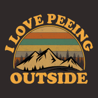 I Love Peeing Outside Funny Camping Hiking Racerback Tank | Artistshot