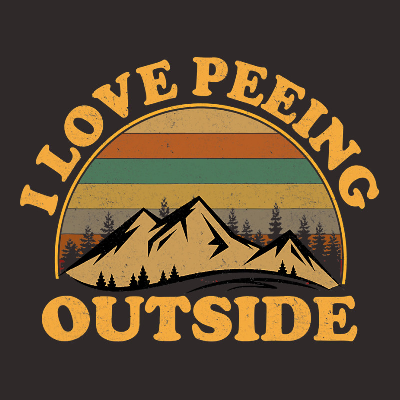 I Love Peeing Outside Funny Camping Hiking Racerback Tank by cm-arts | Artistshot