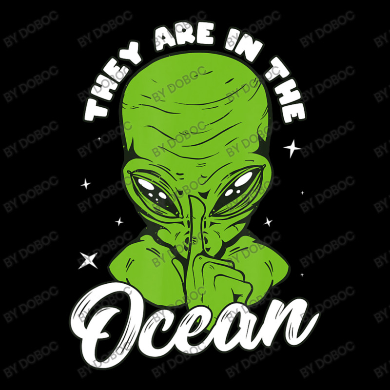 Alien Head They Are In The Ocean Extraterrestrial Ufo Men's Long Sleeve Pajama Set by doboc | Artistshot