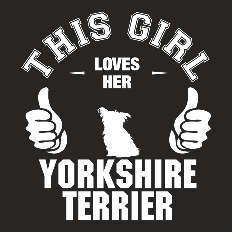 This Girl Loves Yorkshire Terriers Ladies Fitted T-Shirt by tshiart | Artistshot