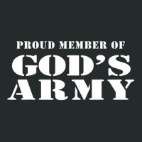 Proud Member Of God's Army Military Style Christian Women's Triblend Scoop T-shirt | Artistshot