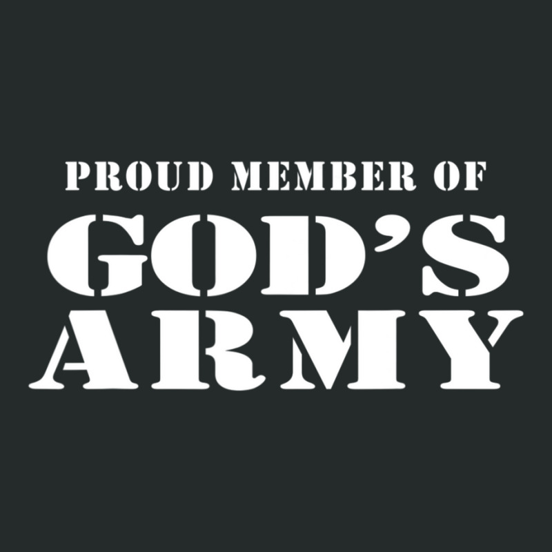 Proud Member Of God's Army Military Style Christian Women's Triblend Scoop T-shirt by cm-arts | Artistshot