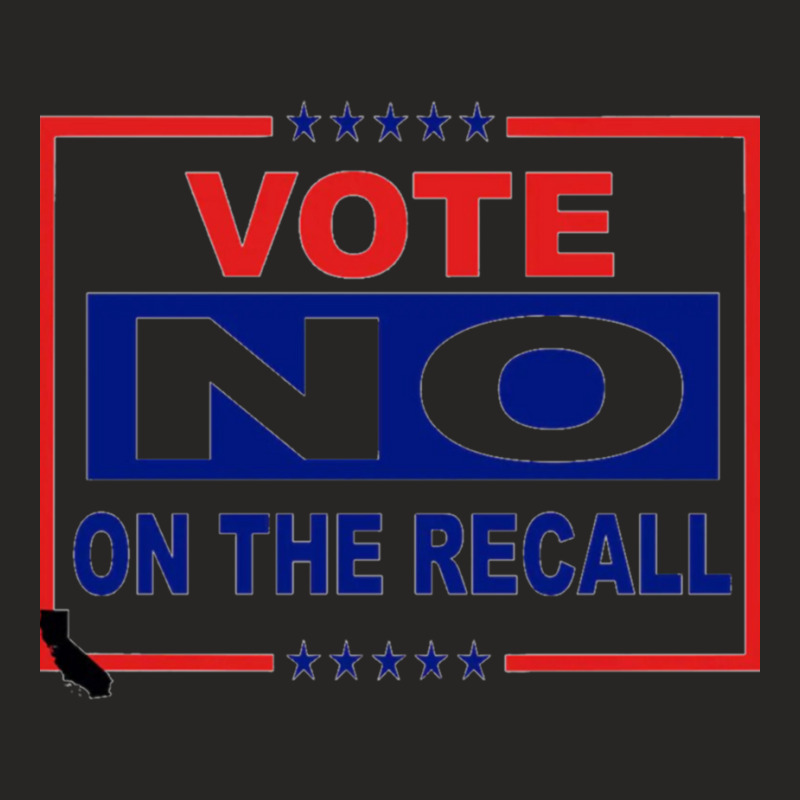 Vote No On The Recall Ladies Fitted T-Shirt by OSWALDOLIMART | Artistshot