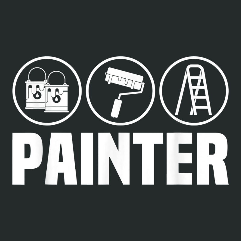 Painter Roller Renovation Decorator Handyman Craftsman T Shirt Women's Triblend Scoop T-shirt by caneypga | Artistshot